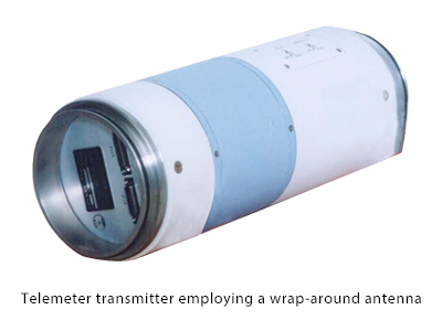 [Product image]: Telemeter transmitter employing a wrap-around antenna